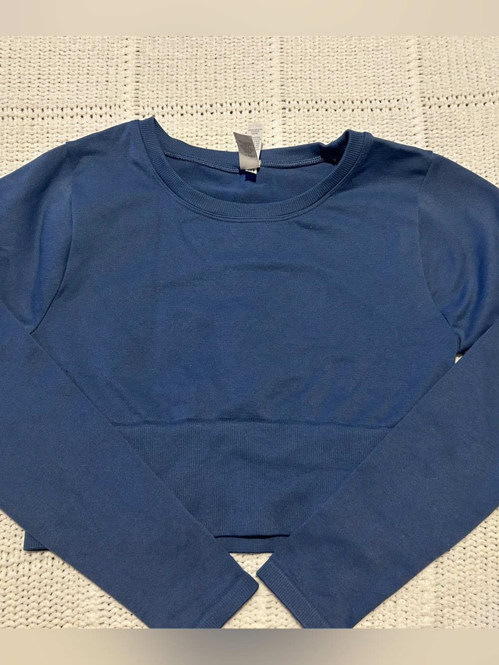 Aerie Women’s Long Sleeve Blue Athletic Crop Top